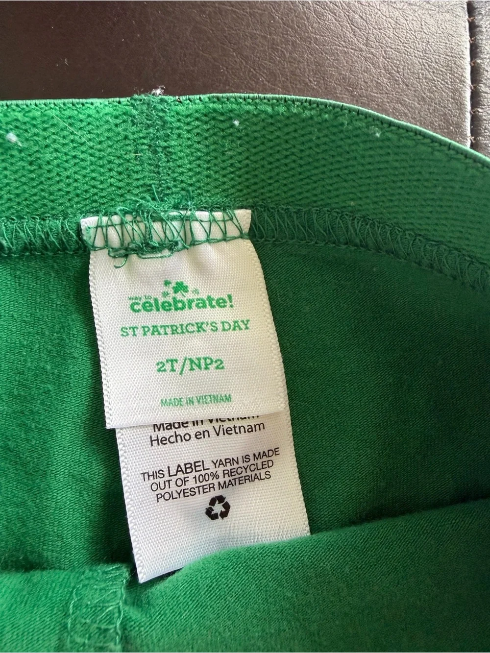 Girls' Green Shamrock Dino Pajama Set